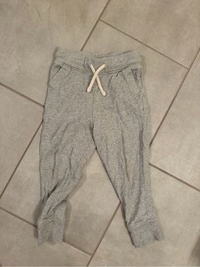 Crewcuts J.Crew Boys Size 4 Gray 100% Cotton Jogger Sweatpants Drawstring